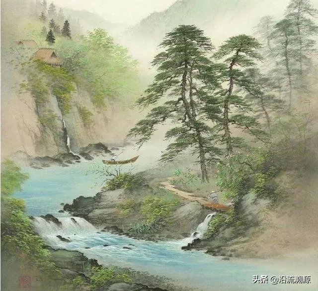 小溪泛尽却山行的“却”是什么意思?