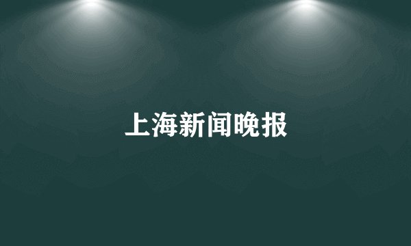 上海新闻晚报
