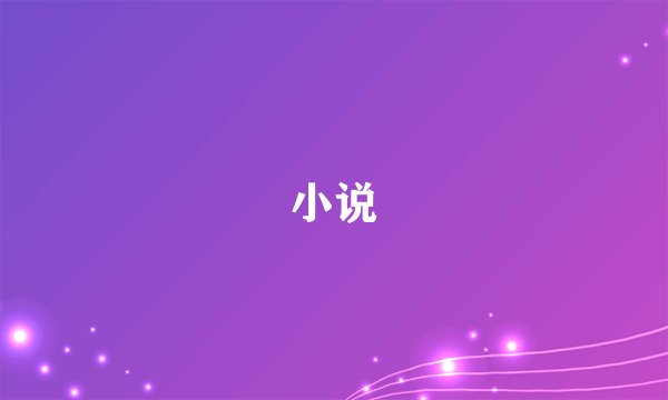 小说