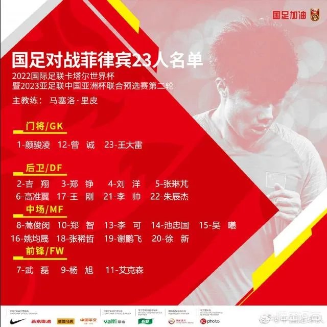 恒大双锋落选!国足客战菲律宾23人大名单新出炉:仅剩下三位前锋,你怎么看?