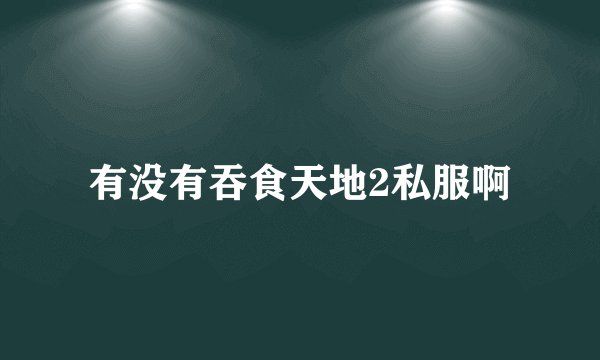 有没有吞食天地2私服啊