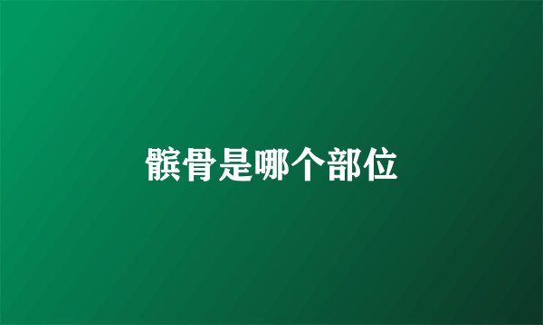髌骨是哪个部位