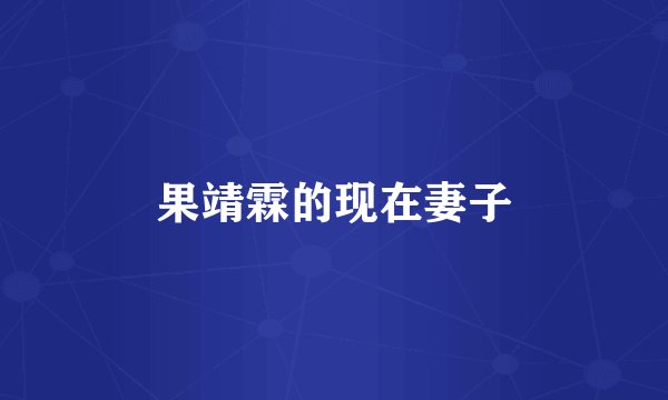 果靖霖的现在妻子