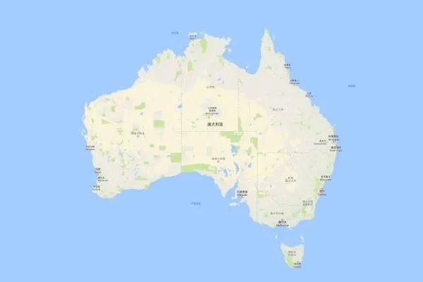 澳大利亚在地图的什么位置？