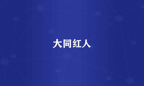 大同红人