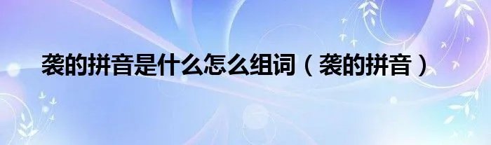 袭的拼音是什么怎么组词（袭的拼音）