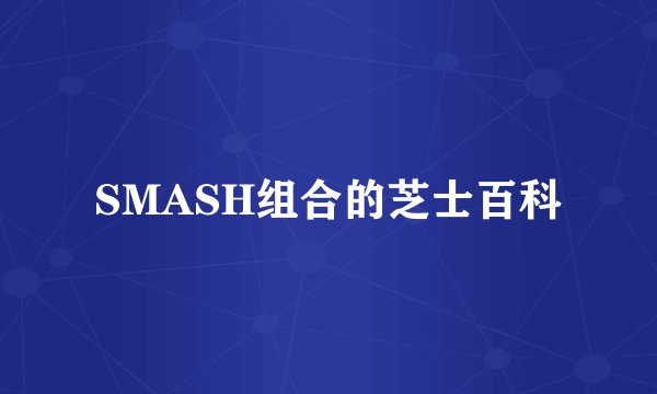 SMASH组合的芝士百科