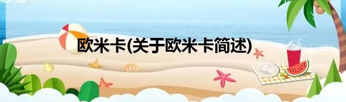 欧米卡(关于欧米卡简述)