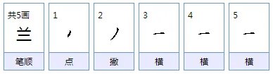 兰怎么组词