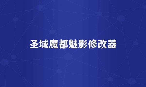 圣域魔都魅影修改器