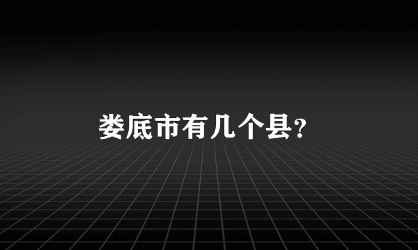 娄底市有几个县？
