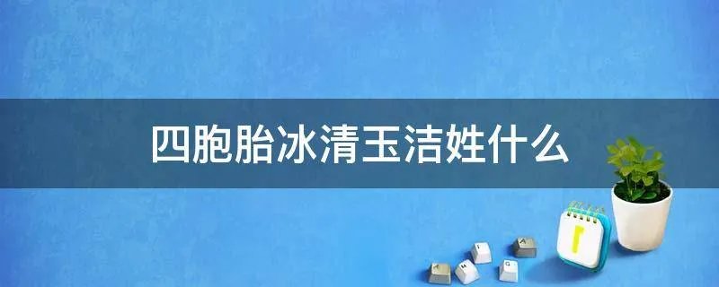 四胞胎冰清玉洁姓什么