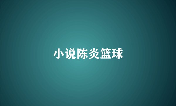 小说陈炎篮球