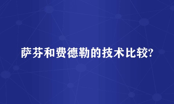 萨芬和费德勒的技术比较?