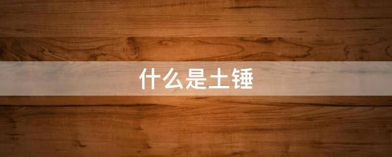 什么是土锤