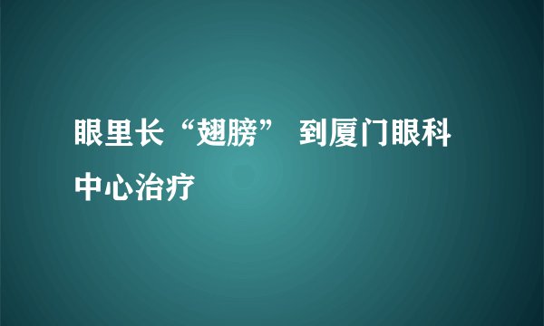 眼里长“翅膀” 到厦门眼科中心治疗