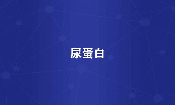 尿蛋白
