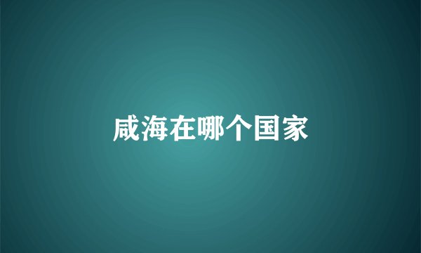 咸海在哪个国家