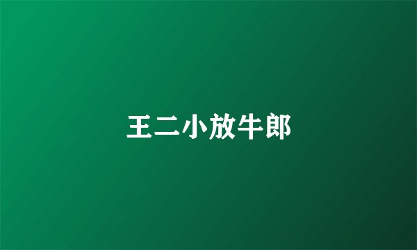 王二小放牛郎
