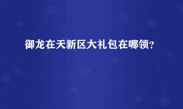 御龙在天新区大礼包在哪领？