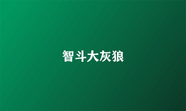 智斗大灰狼