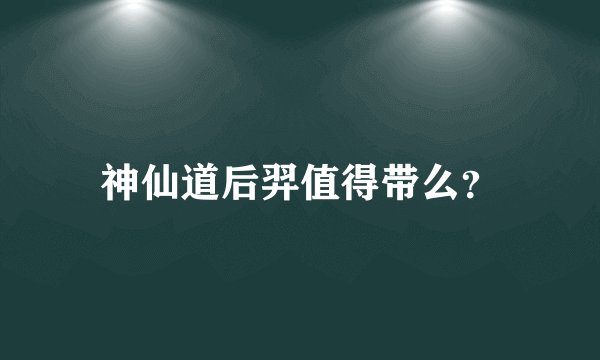 神仙道后羿值得带么？