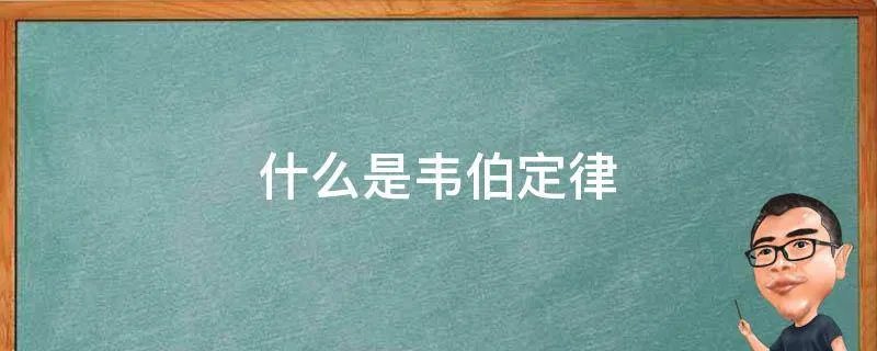 什么是韦伯定律