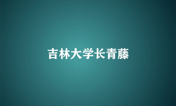 吉林大学长青藤