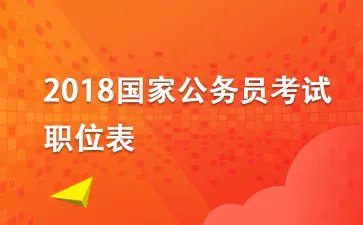 2018国考职位表下载：银监会国家公务员考试职位表下载