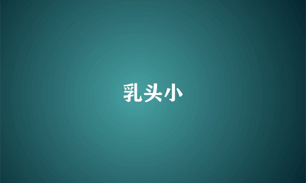 乳头小