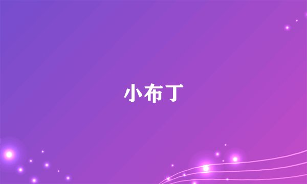 小布丁