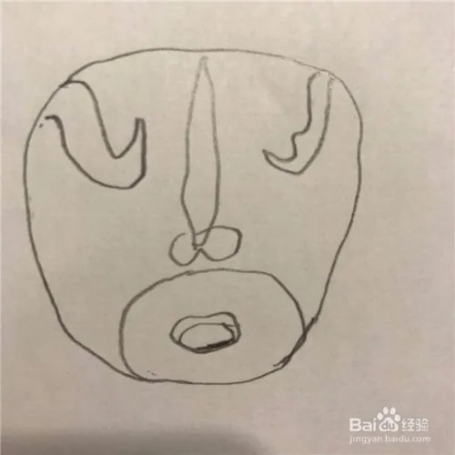 脸谱简笔画怎么画?