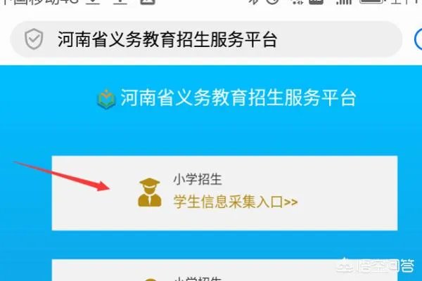 在那里登录河南省义务教育招生服务平台?
