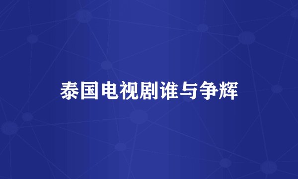 泰国电视剧谁与争辉