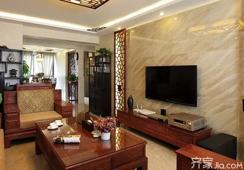 微晶石电视背景墙造型 设计师的新宠儿