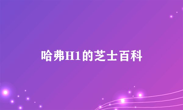 哈弗H1的芝士百科
