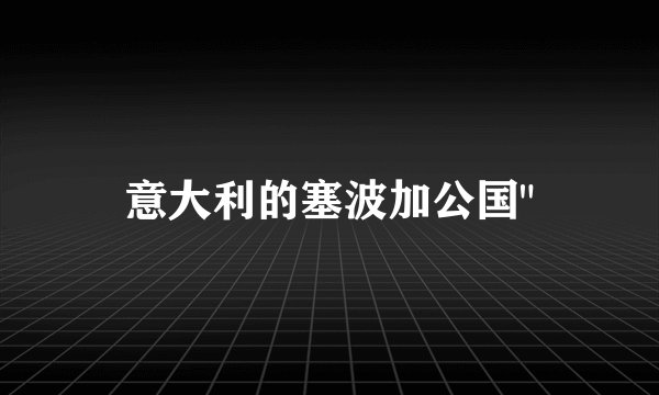 意大利的塞波加公国