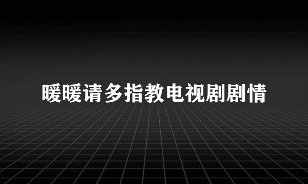 暖暖请多指教电视剧剧情