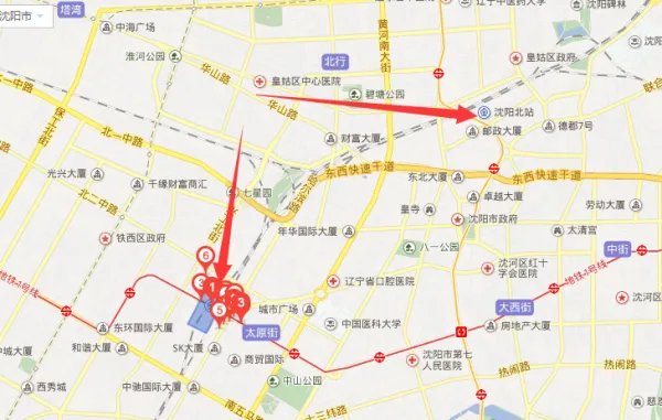 沈阳火车站 和沈阳北火车站有什么区别吗,不是一个地方吗