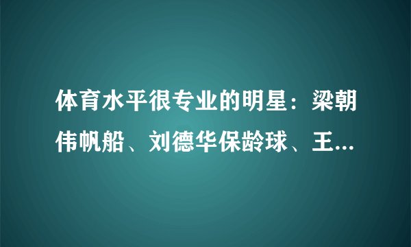 体育水平很专业的明星：梁朝伟帆船、刘德华保龄球、王一博摩托车