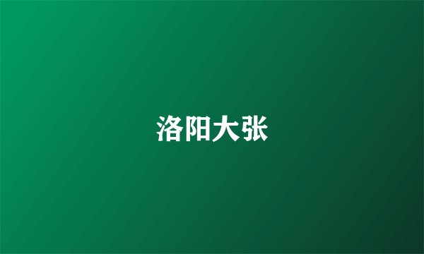 洛阳大张