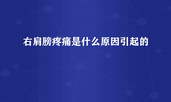 右肩膀疼痛是什么原因引起的