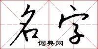 名字