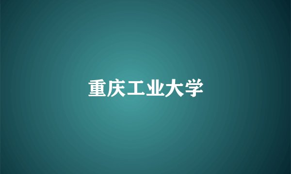 重庆工业大学