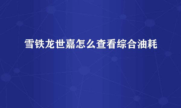 雪铁龙世嘉怎么查看综合油耗