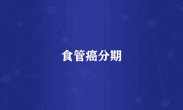 食管癌分期