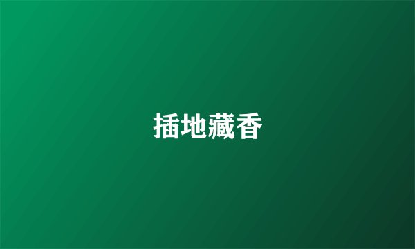 插地藏香
