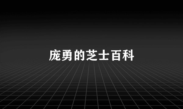 庞勇的芝士百科