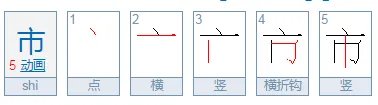 市的部首是什么？