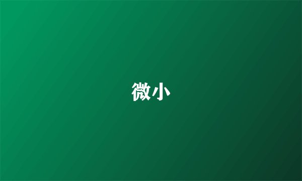 微小